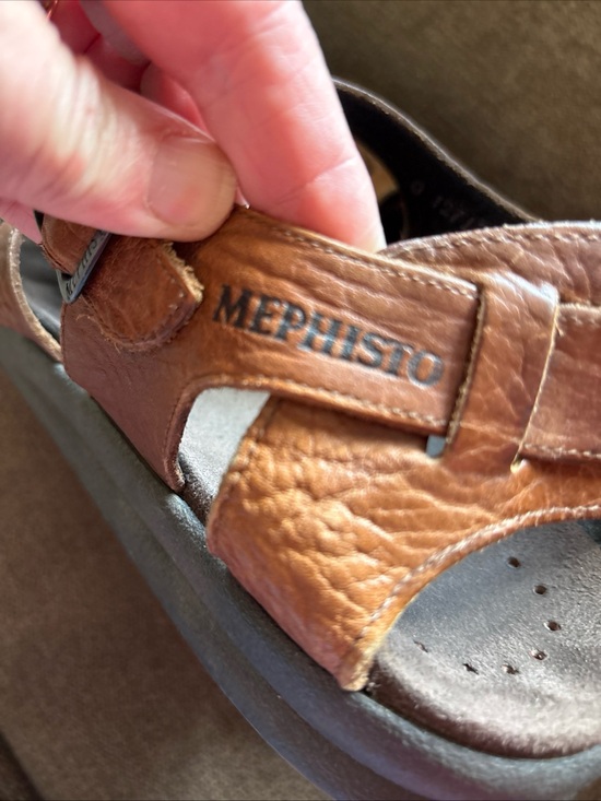 Mephisto  Mens  Brown Leather \'Sam\' Fisherman Sandal Size EU 44 US 10.5 main image 6